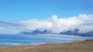 Beautiful Cloudy mountain on Lost Coast Adventure Tours