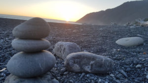 Seashore store on sunset during Lost Coast Adventure Tours