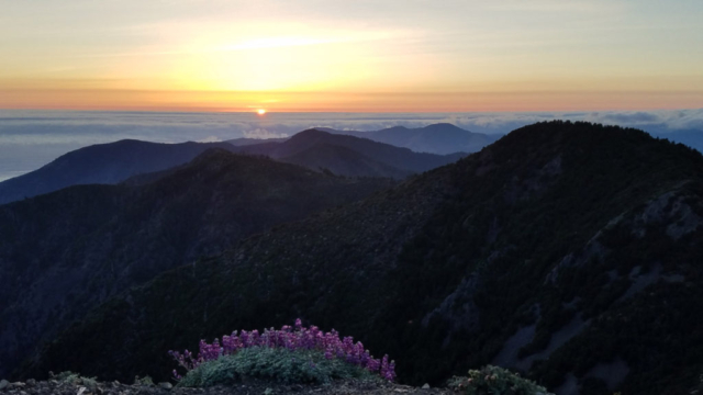 Fascinating sunset scenery in Lost Coast Trail