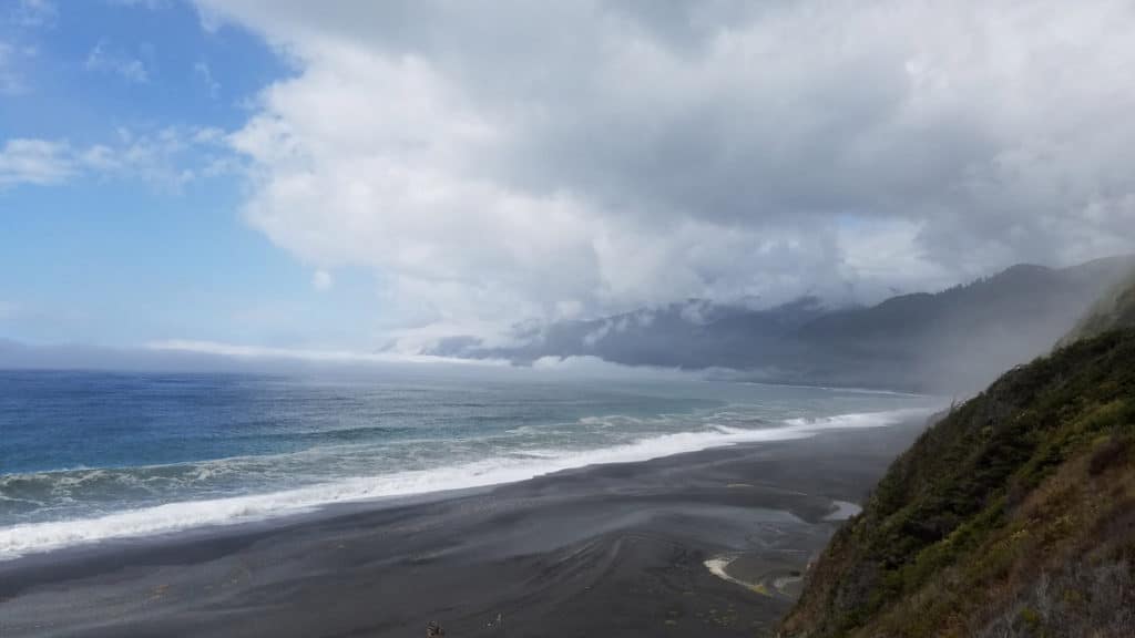 Cloudy Ocean on Lost Coast Adventure Tours
