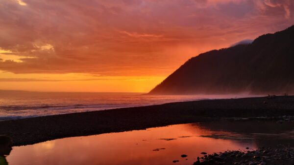 sunsets on the lost coast trail