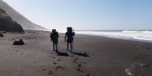 Joey and Shannon Hodgson hike the Lost Coast Trail