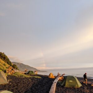 camping on the Lost Coast trail
